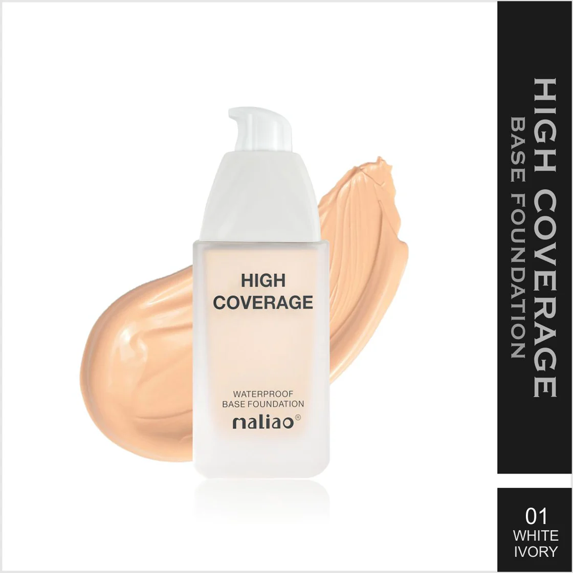 Maliao Flawless Nude Makeup: High Coverage Waterproof Foundation With Silky Touch