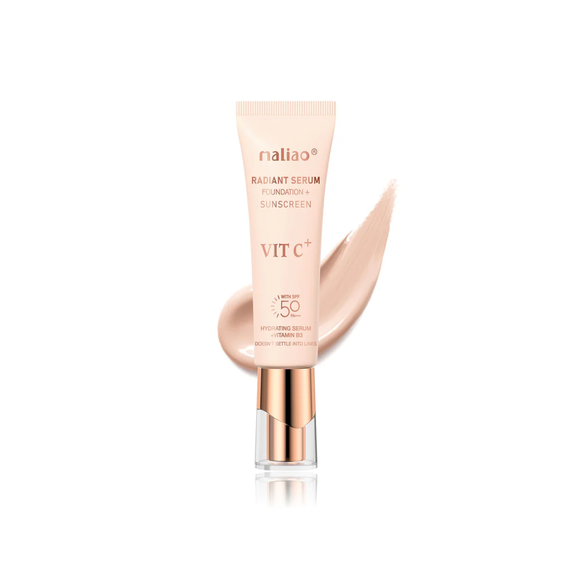 Maliao Foundation + Sunscreen - Natural Bright Finish For Radiant Skin